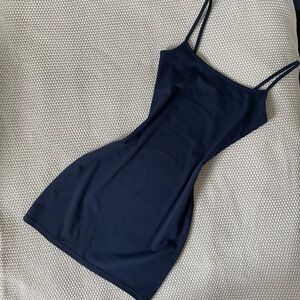 Garage - Navy Sleek Scoop Cami Mini Dress